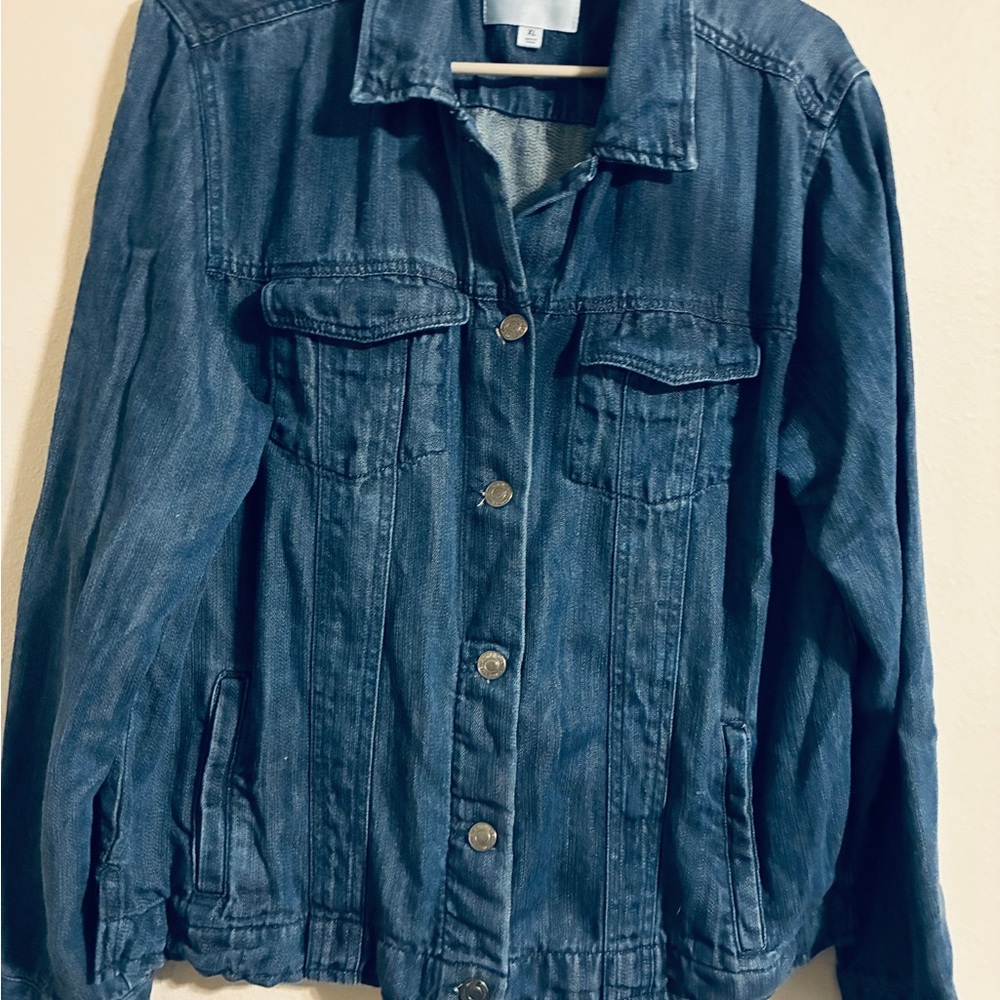 Thread and Supply lightweight denim jacket/shirt. Women’s XL.